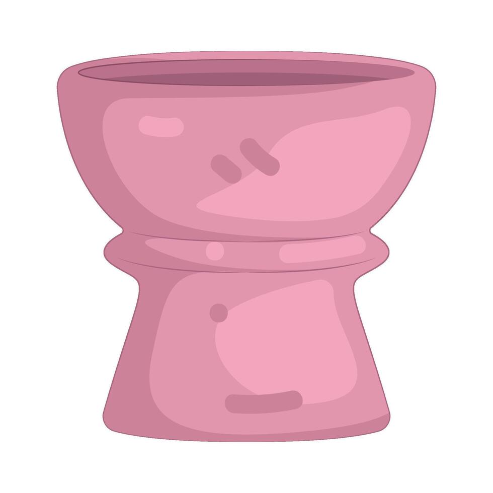 pink candle holder vector