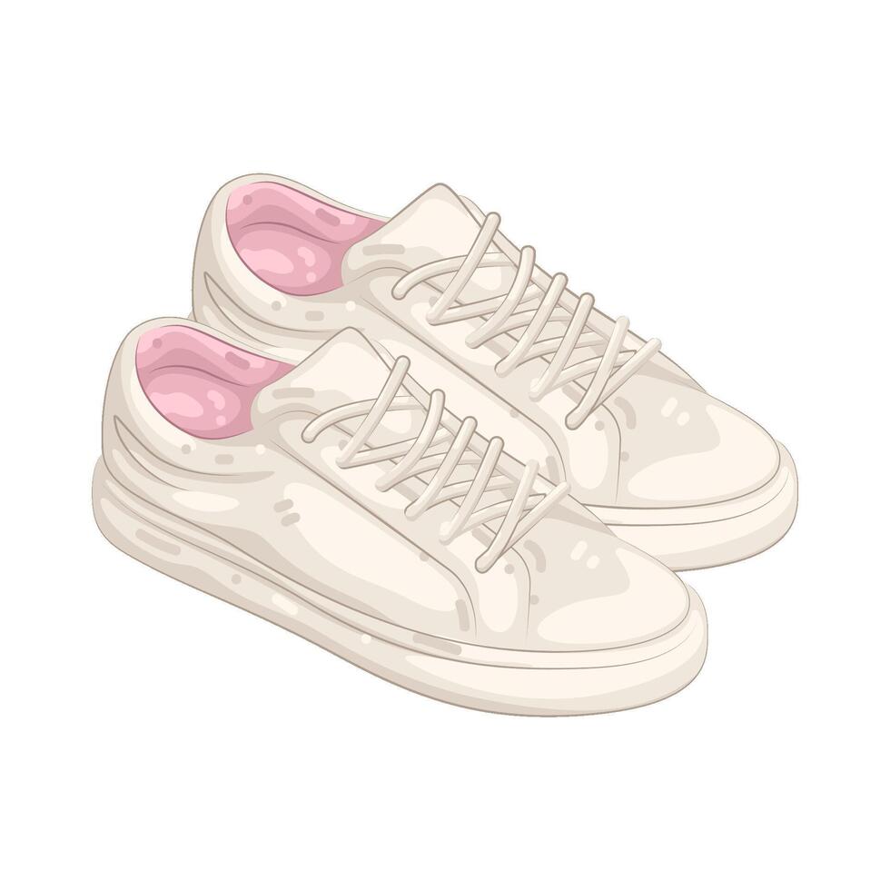 Illustration of Women Sneakers vector