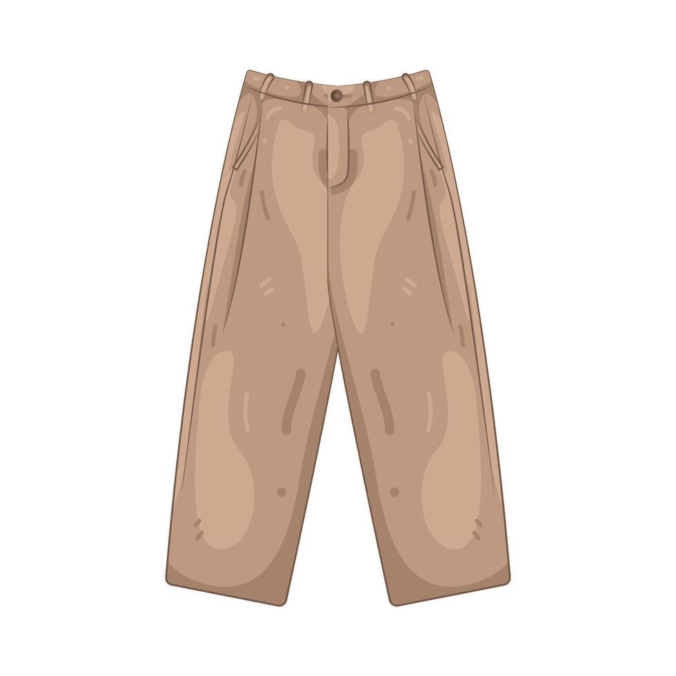 Illustration of Culotte Pants vector