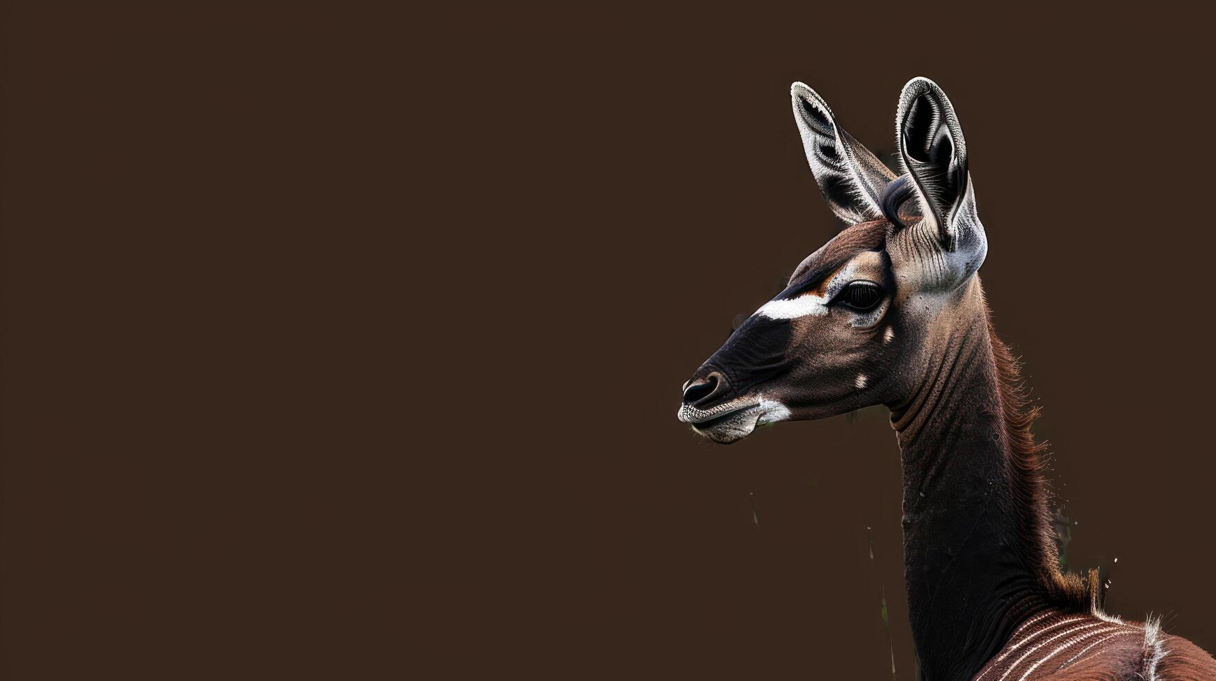 Antelope profile portrait photo