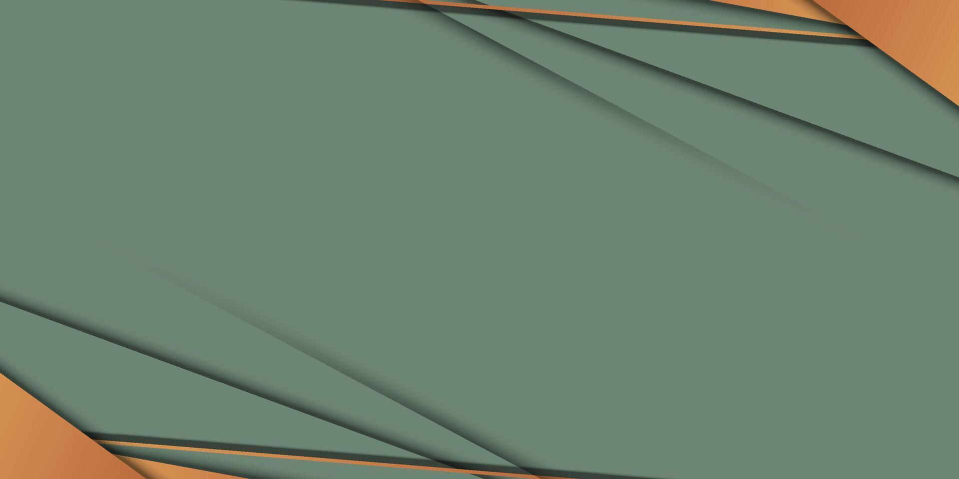 An abstract green and orange background with a diagonal line vector