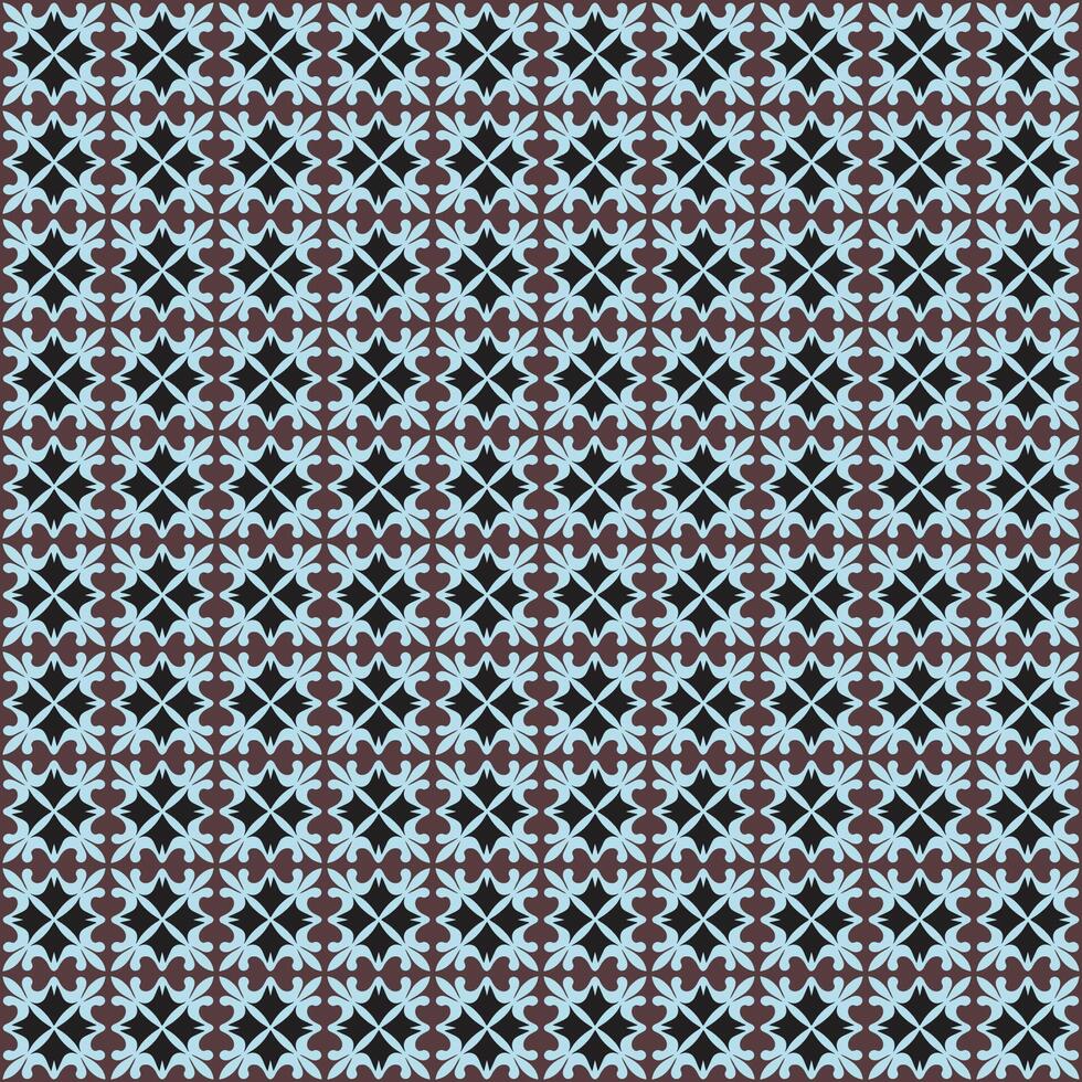 A blue and black pattern with squares vector