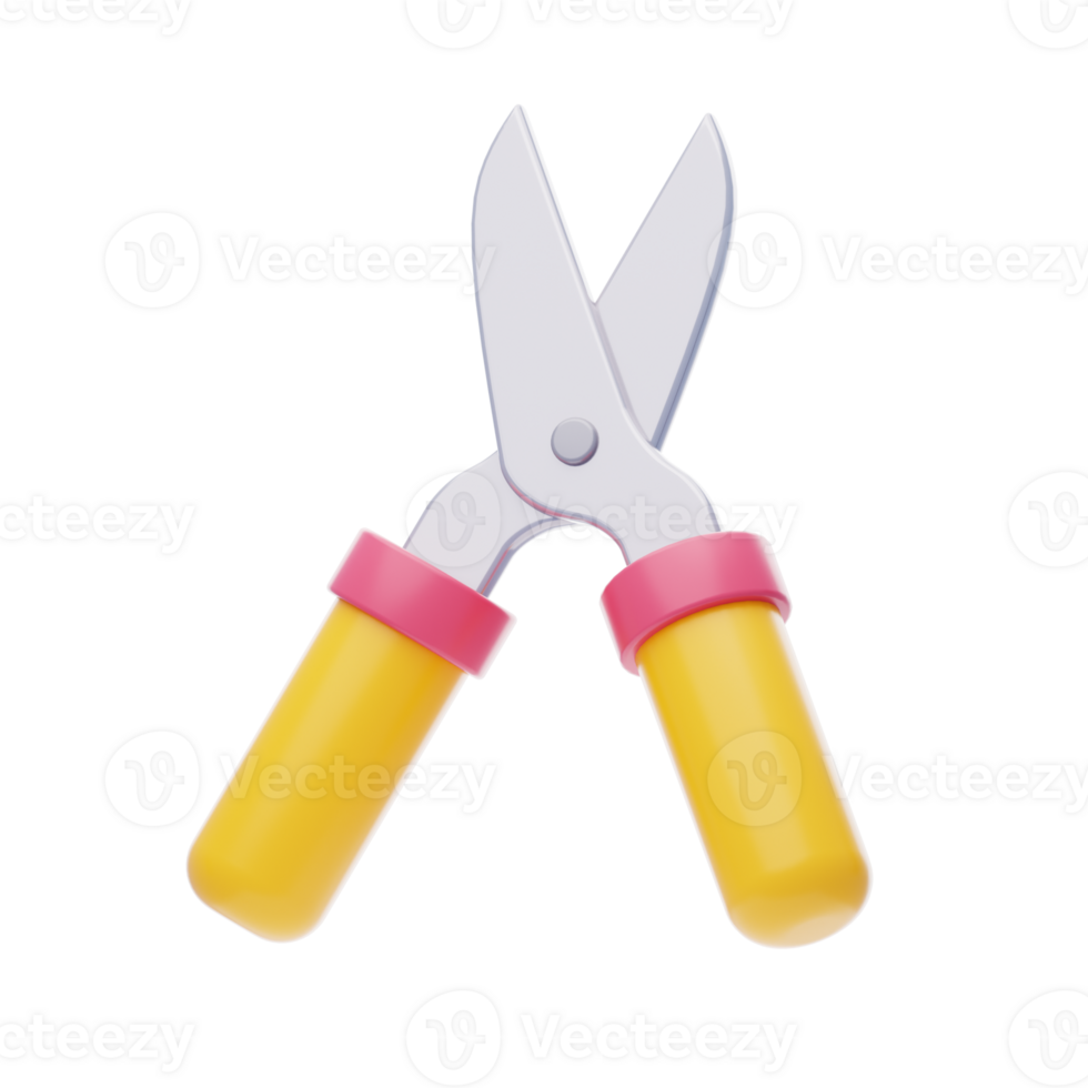 Gardening Scissors 3D Icon png