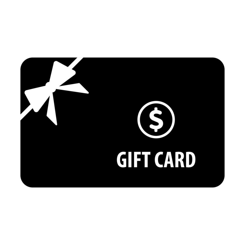 Gift card icon for graphic design, logo, web site, social media, mobile app. ui illustration.. vector