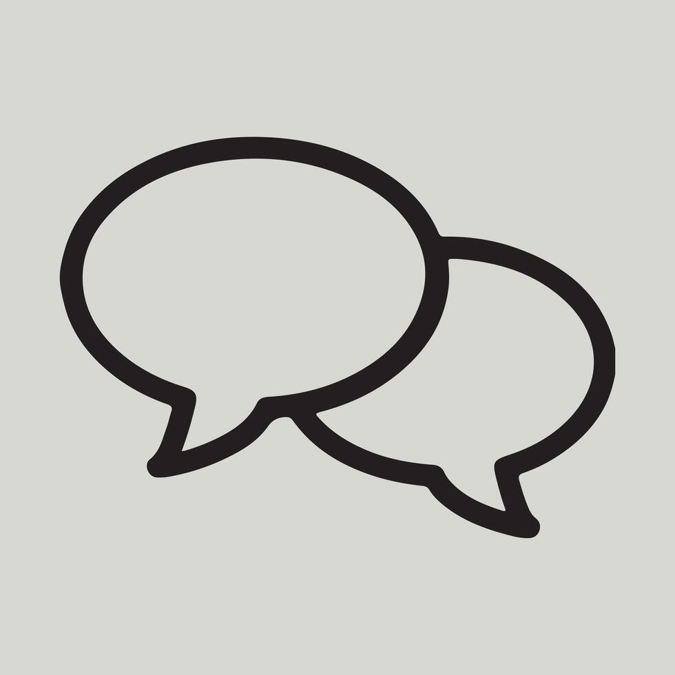Speech Bubble Icon for Communication and Dialogue vector