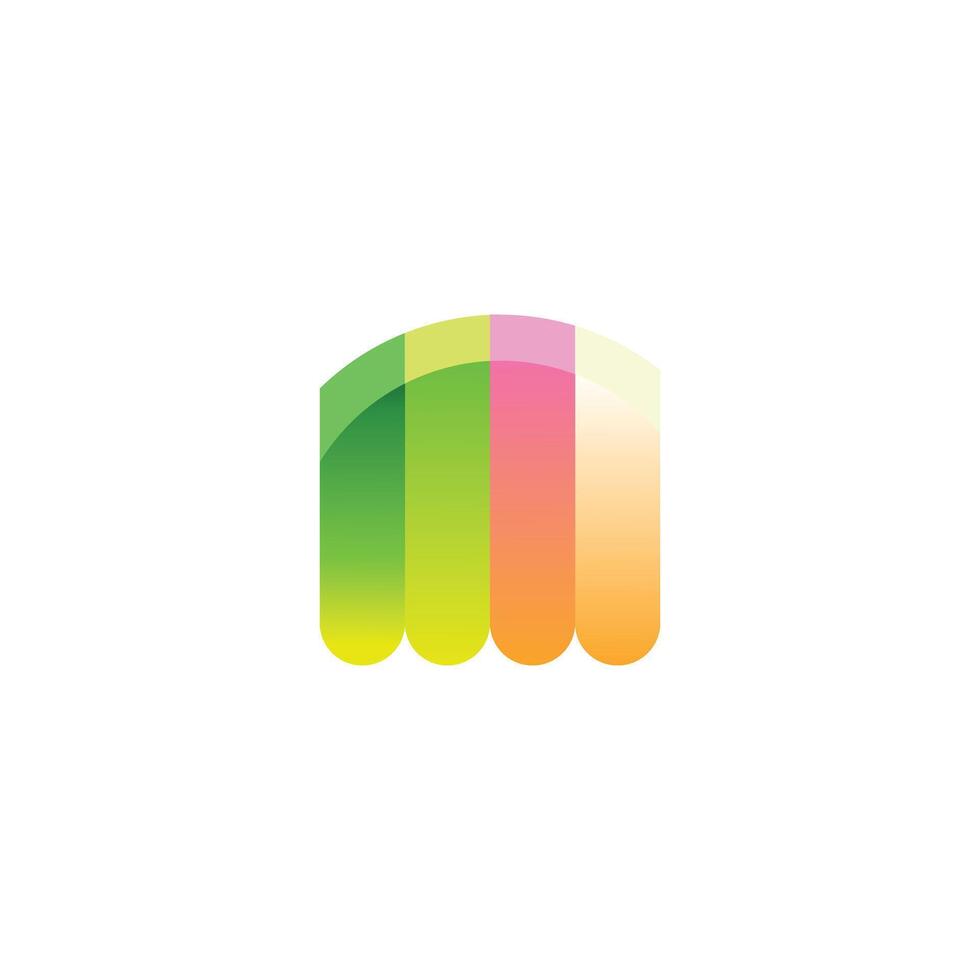 Modern M letter Logo Design icon vector