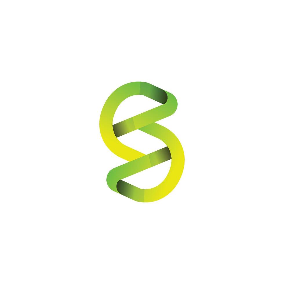 S letter Gradient logo design icon vector