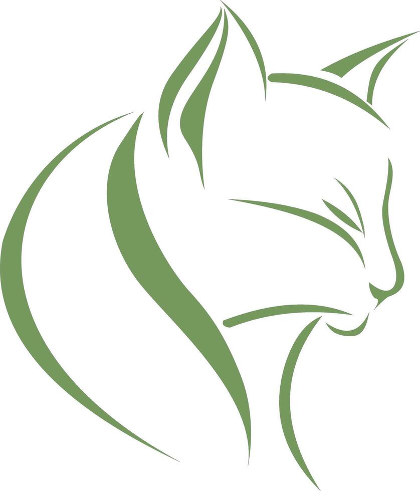 Stylish Cat Logo Design. Perfect for Pet Brands vector