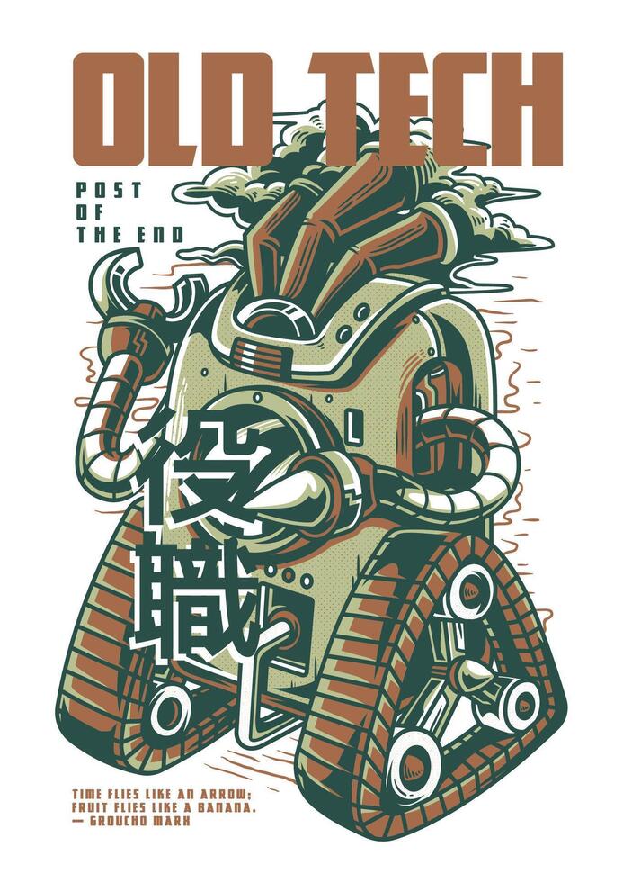Retro Vintage Computer Tech T-Shirt Graphic Design Art vector