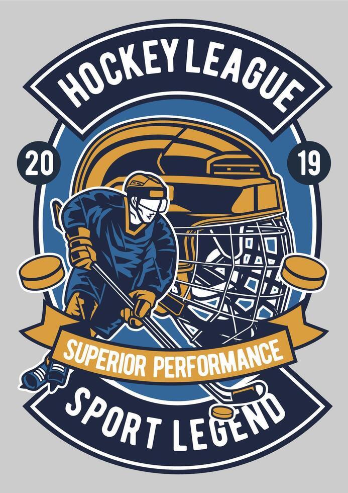 Animated hockey league t-shirt design featuring dynamic sports graphics, perfect for team merch, fan apparel, and promotional content vector