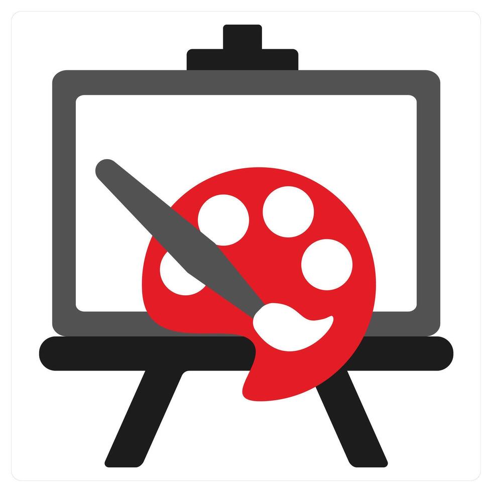 Sport icon concept in red filled color vector
