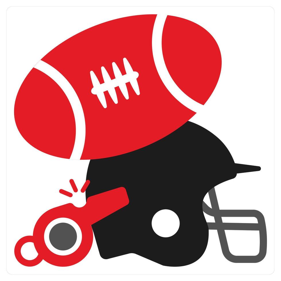 Sports Simulator icon concept in red filled color vector
