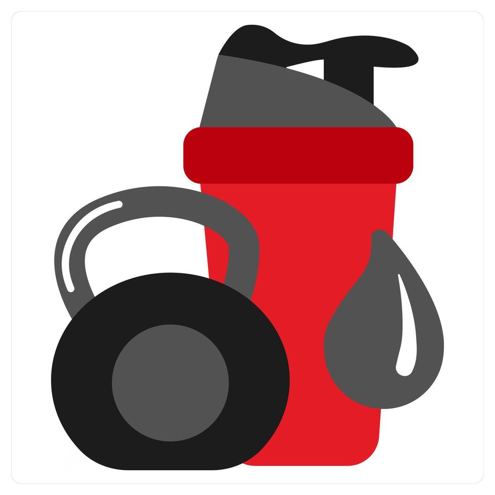 Sport Shakers icon concept in red filled color vector