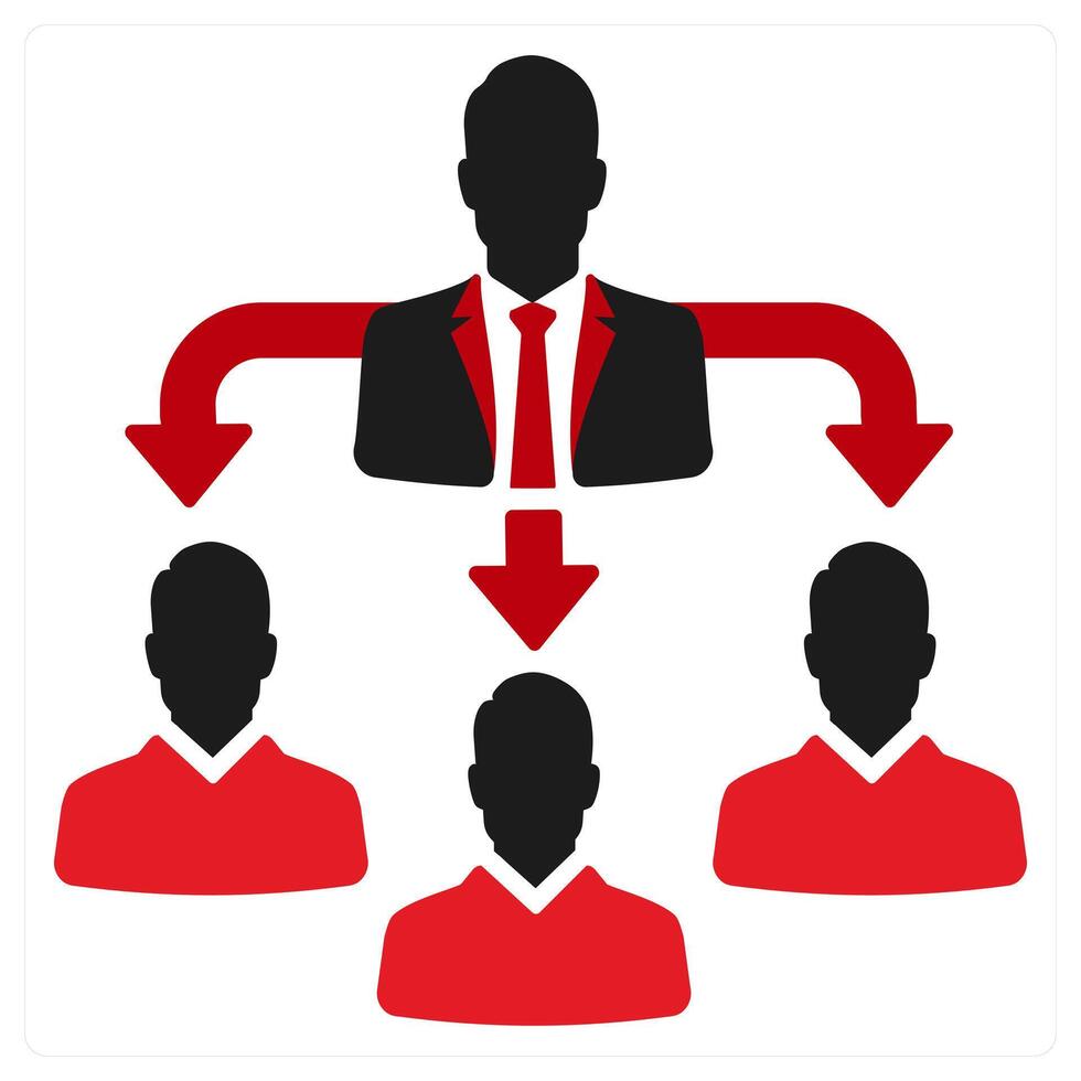 Vision icon concept in red filled color vector