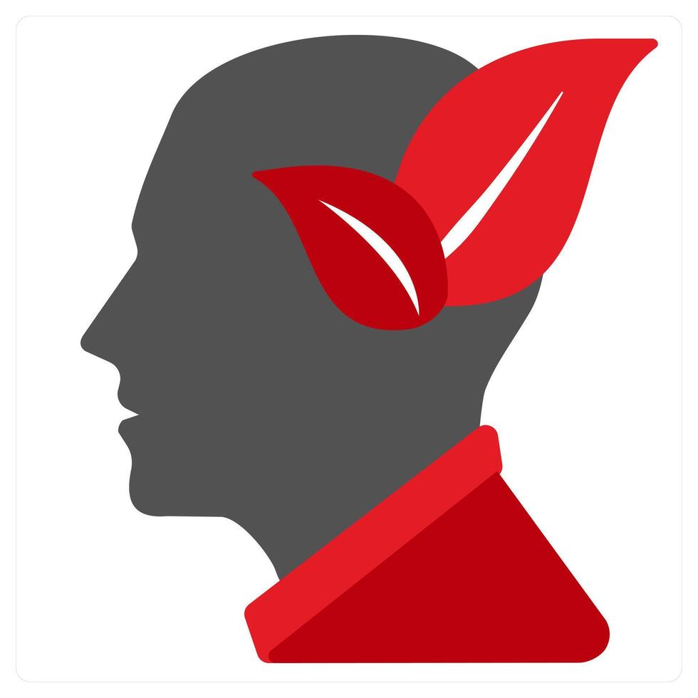 Save Planet icon concept in red filled color vector
