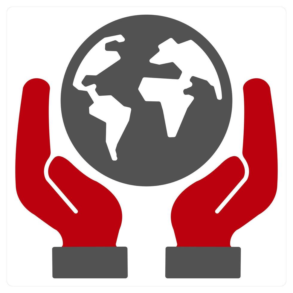 Low Energy Home icon concept in red filled color vector