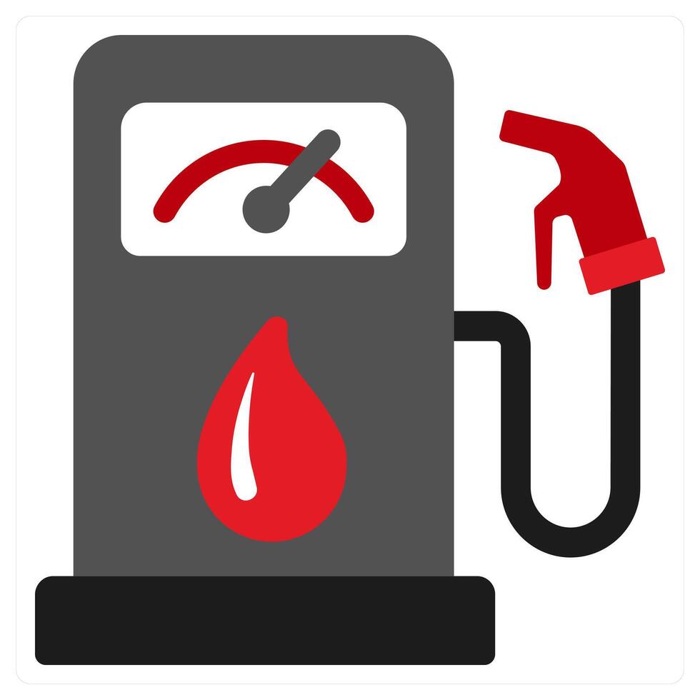Wind Power concept in red filled color vector