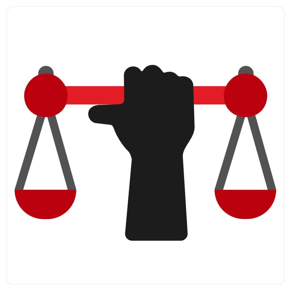 Book Oath icon concept in red filled color vector