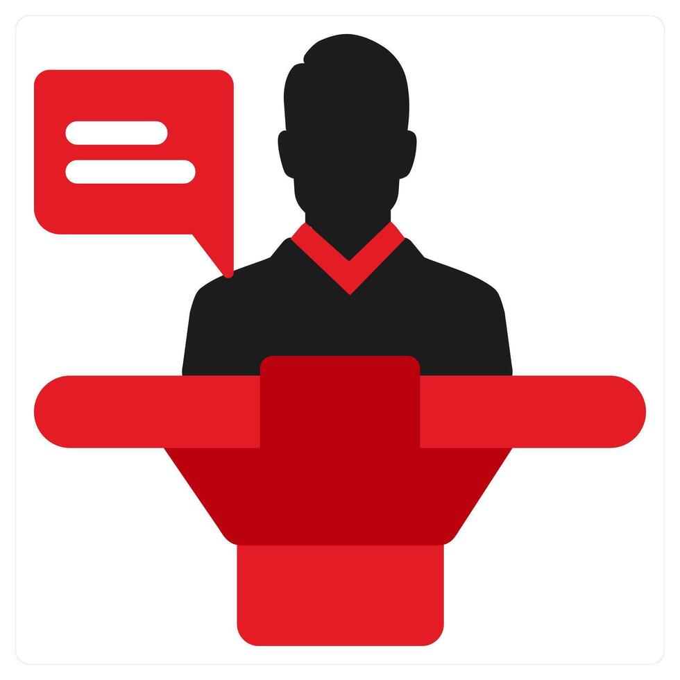 Home Insurance icon concept in red filled color vector