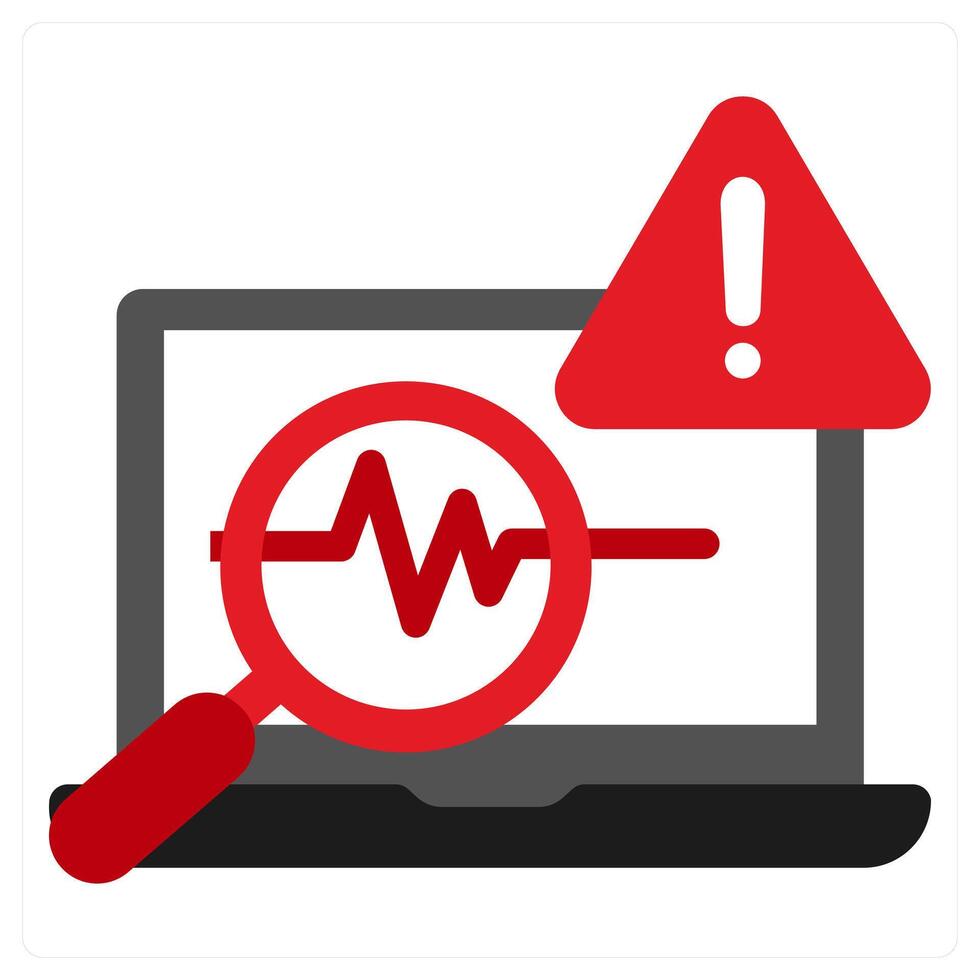 Virus Removing icon concept in red filled color vector