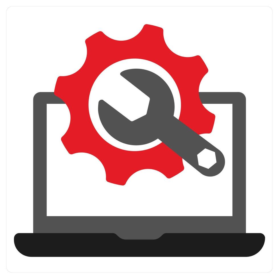 Guarantee icon concept in red filled color vector