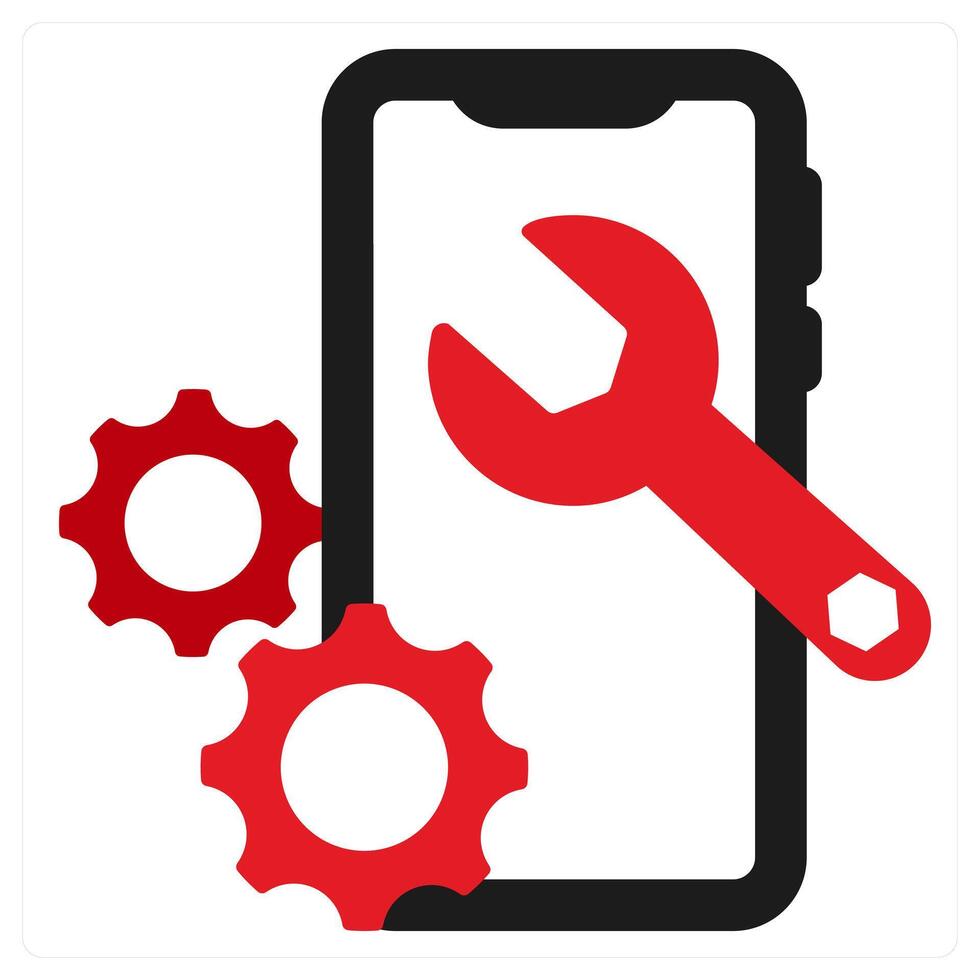 Garbage Disposal icon concept in red filled color vector