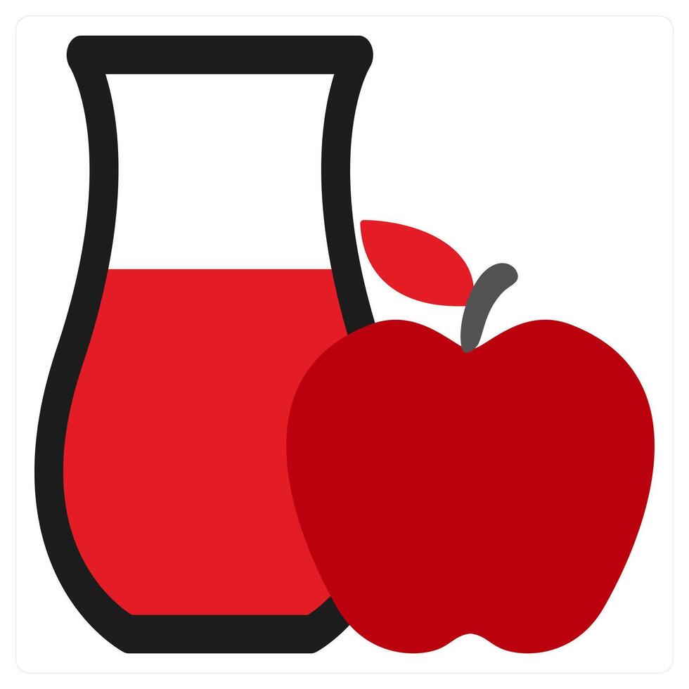 Nutrition icon concept in red filled color vector