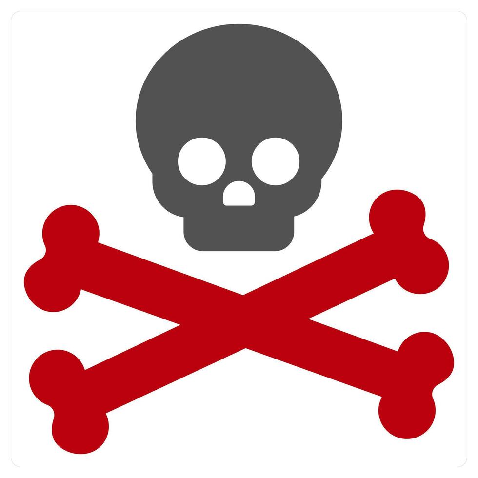Fear icon concept in red filled color vector