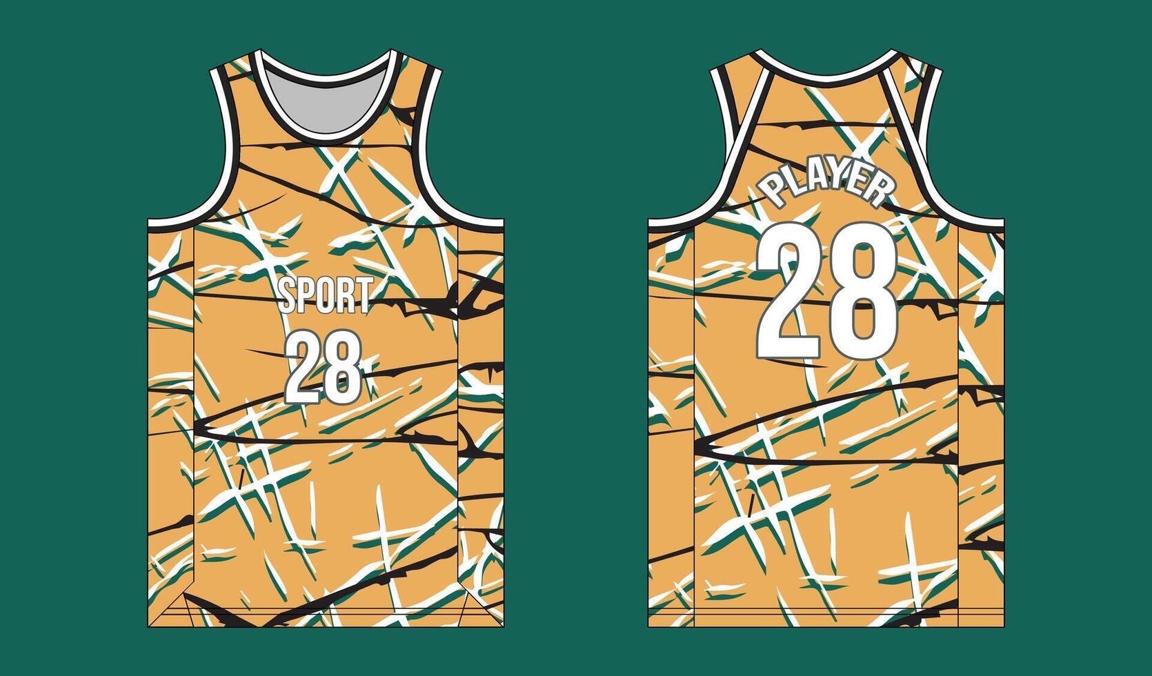 Camo Basketball Jersey Design for Bold Players vector