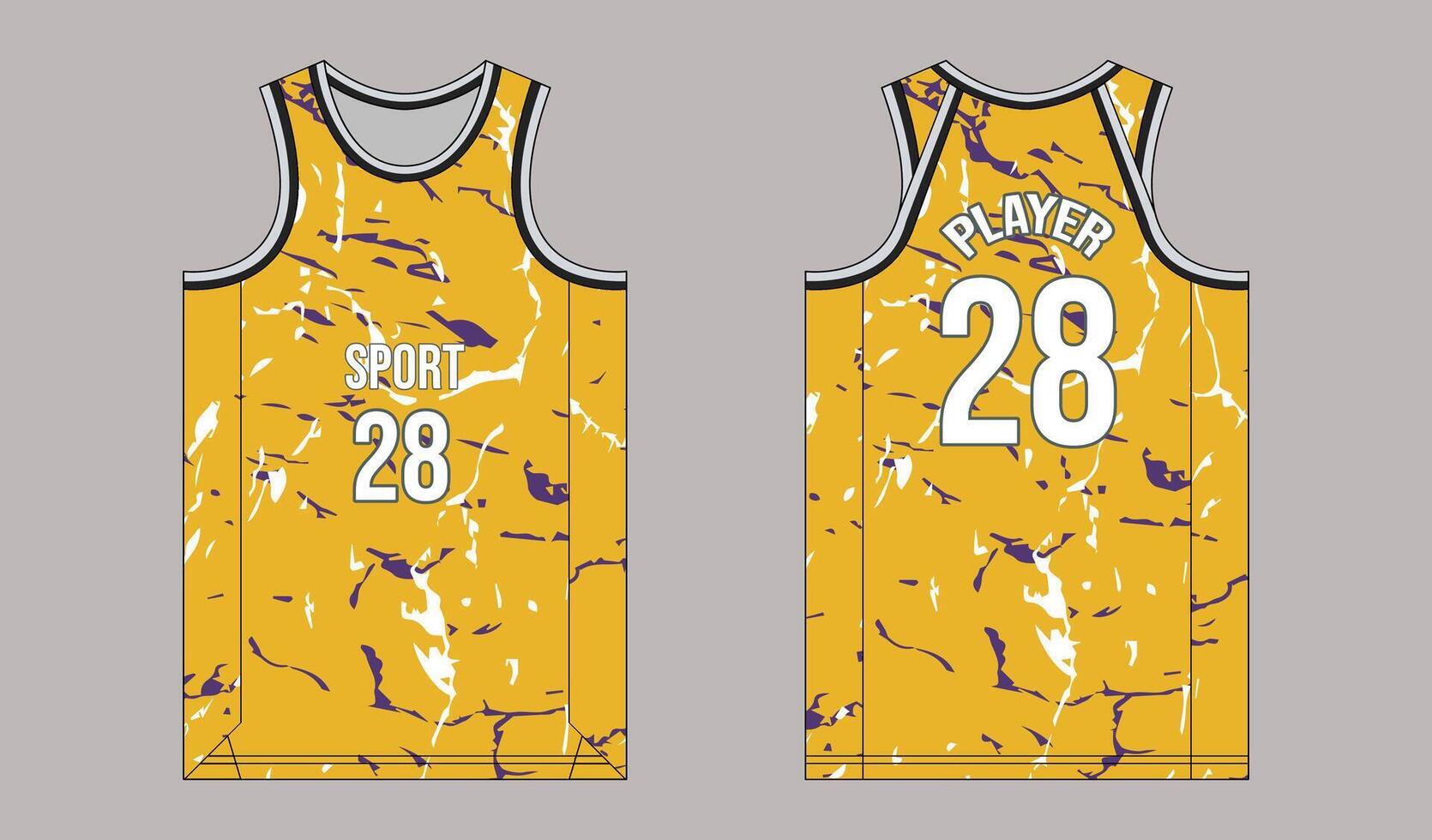 Retro and Vintage Basketball Jersey Styles vector