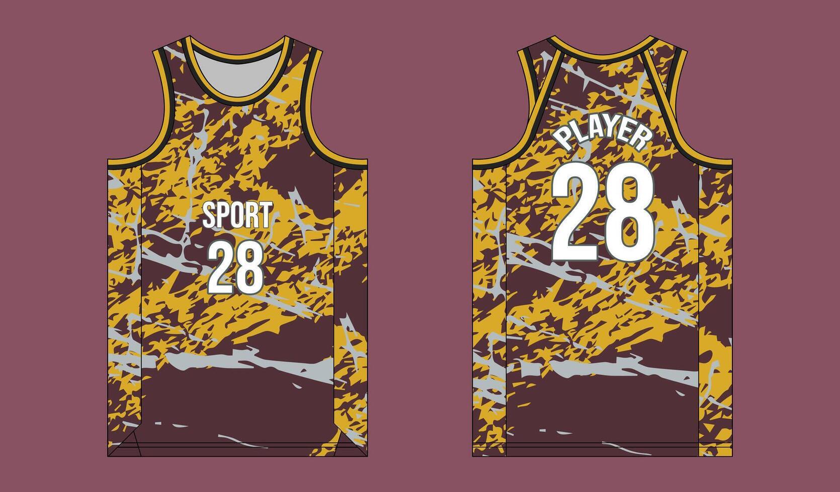 Neon and Glow-in-the-Dark Basketball Jersey Designs vector