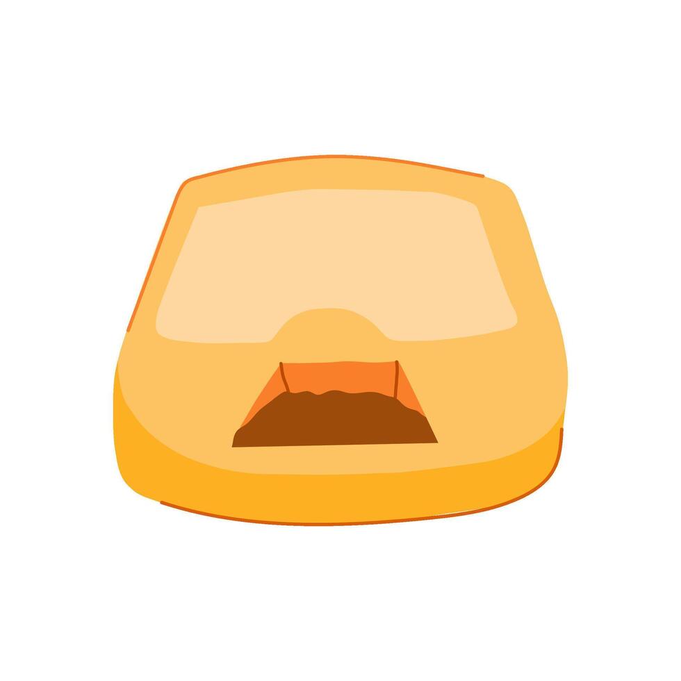 food automatic pet feeder cartoon illustration vector