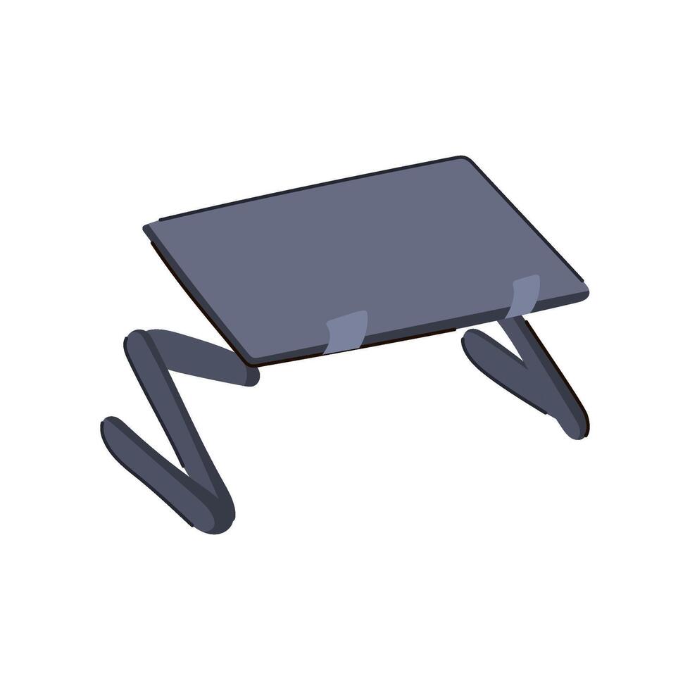 foldable book reading stand cartoon illustration vector