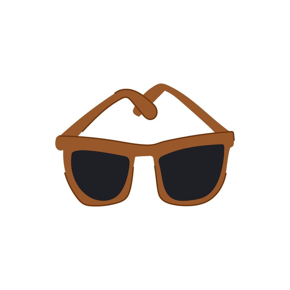 wearable glasses for the blind cartoon illustration vector