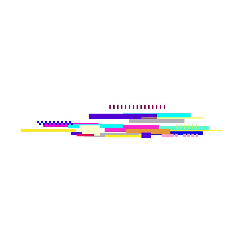 crash glitch error cartoon illustration vector
