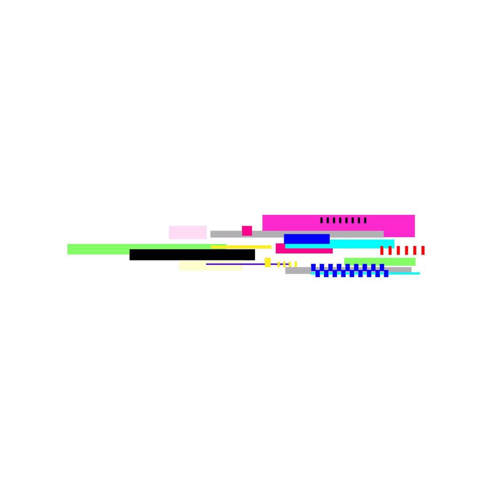 disruption glitch error cartoon illustration vector