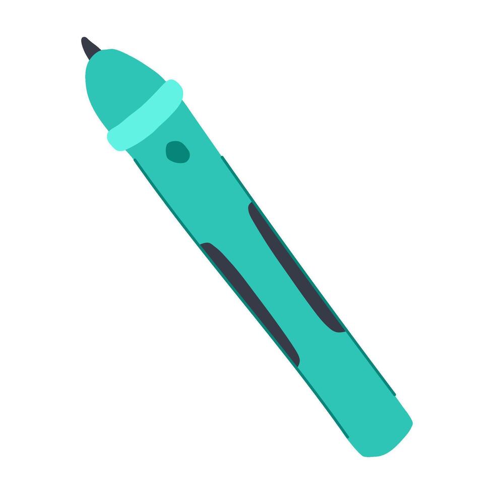 teaching interactive whiteboard cartoon illustration vector