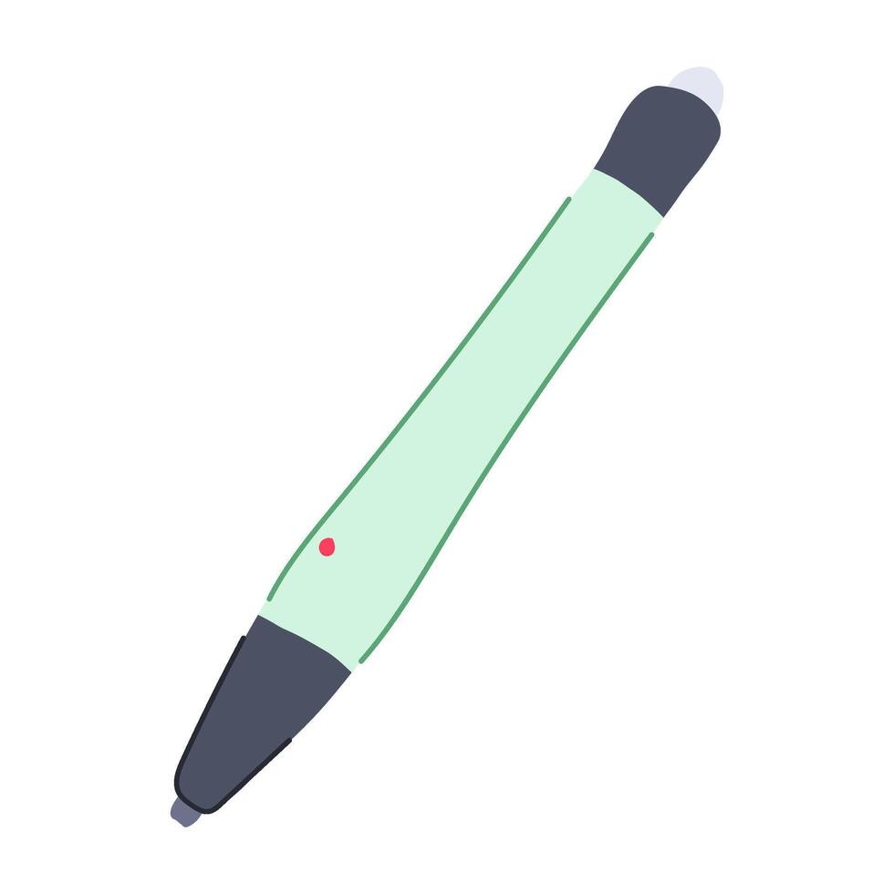 learning interactive whiteboard pen cartoon illustration vector