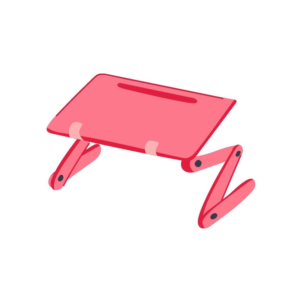 lightweight portable lap desk cartoon illustration vector