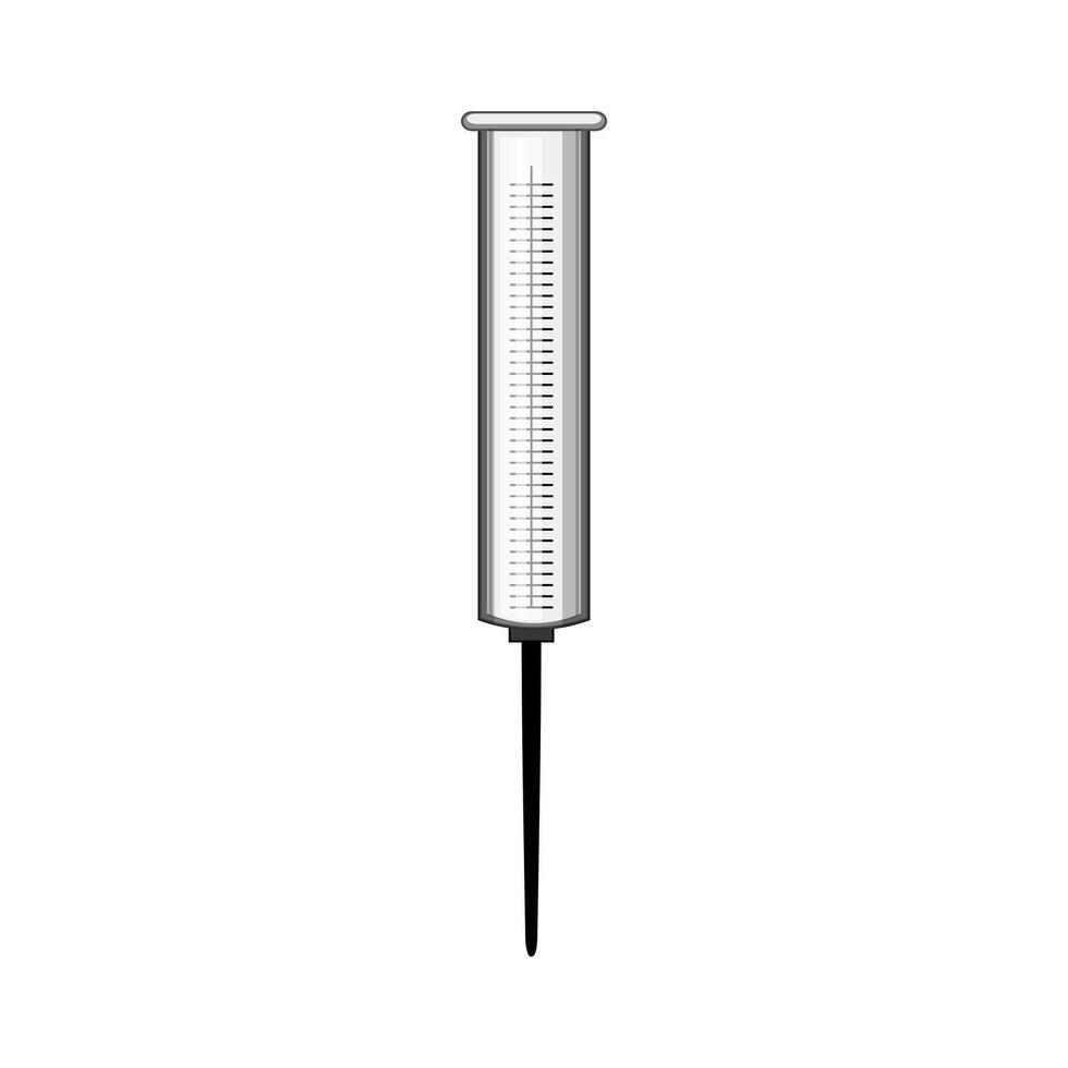 meteorology rain gauge cartoon illustration vector
