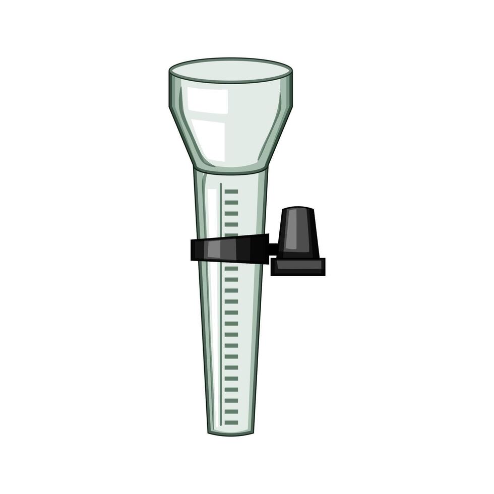 calibration rain gauge cartoon illustration vector