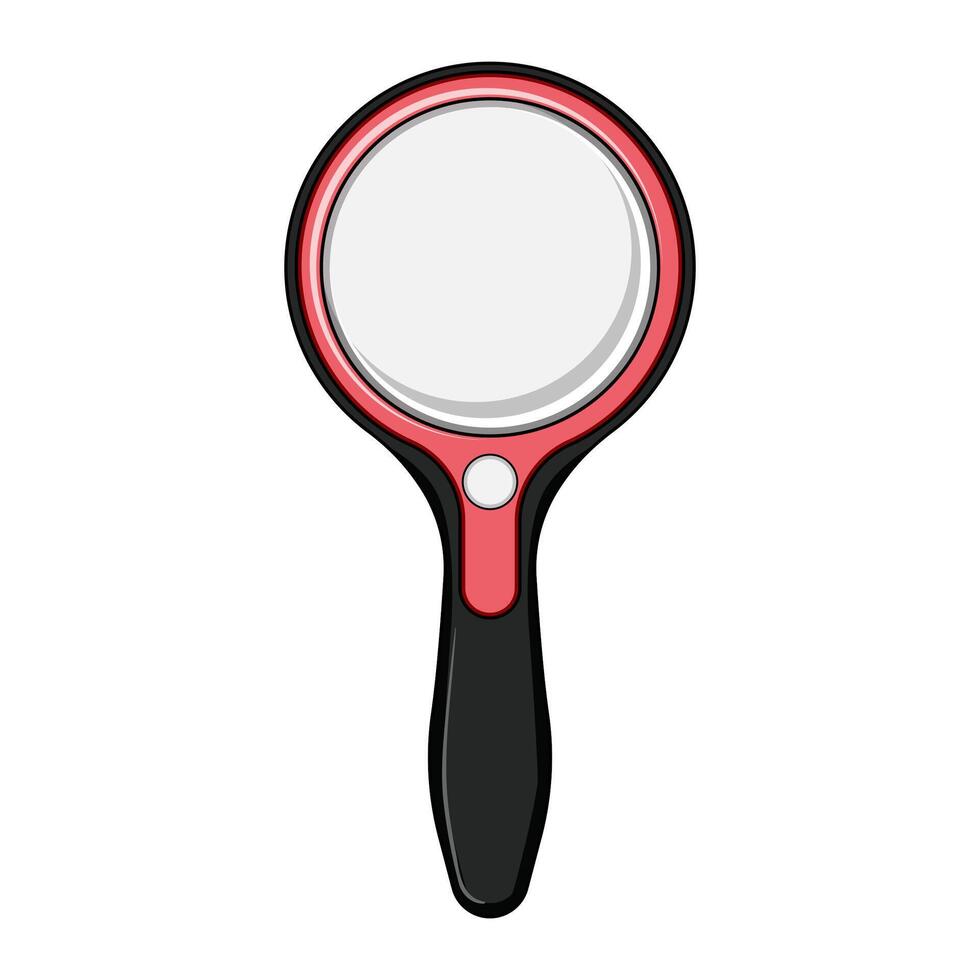 collection reading magnifier cartoon illustration vector