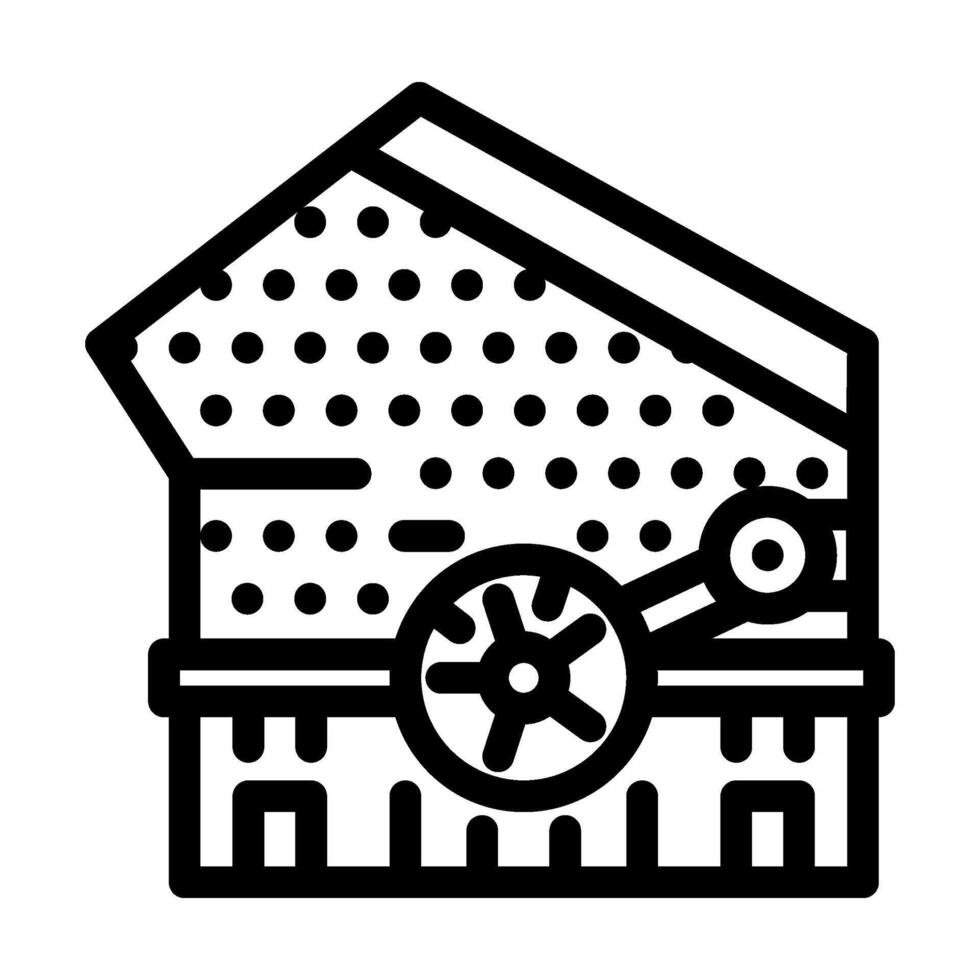 limestone crusher cement production line icon illustration vector