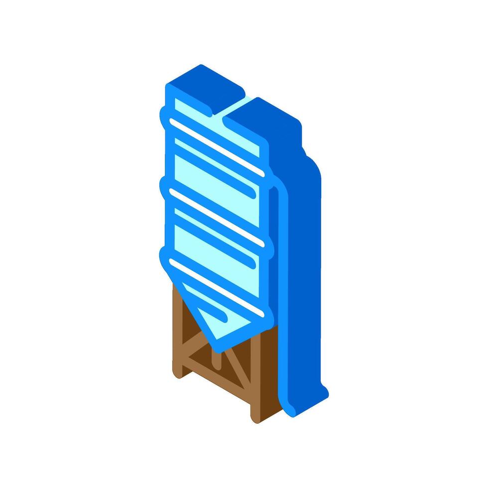 silo cement production isometric icon illustration vector
