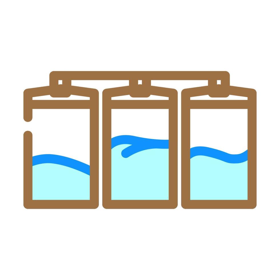 bulk storage cement production color icon illustration vector