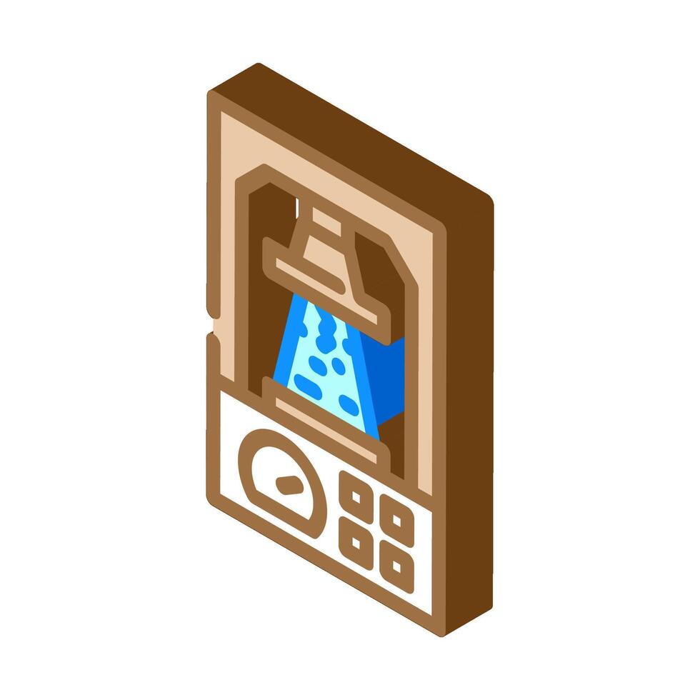 laboratory testing cement production isometric icon illustration vector
