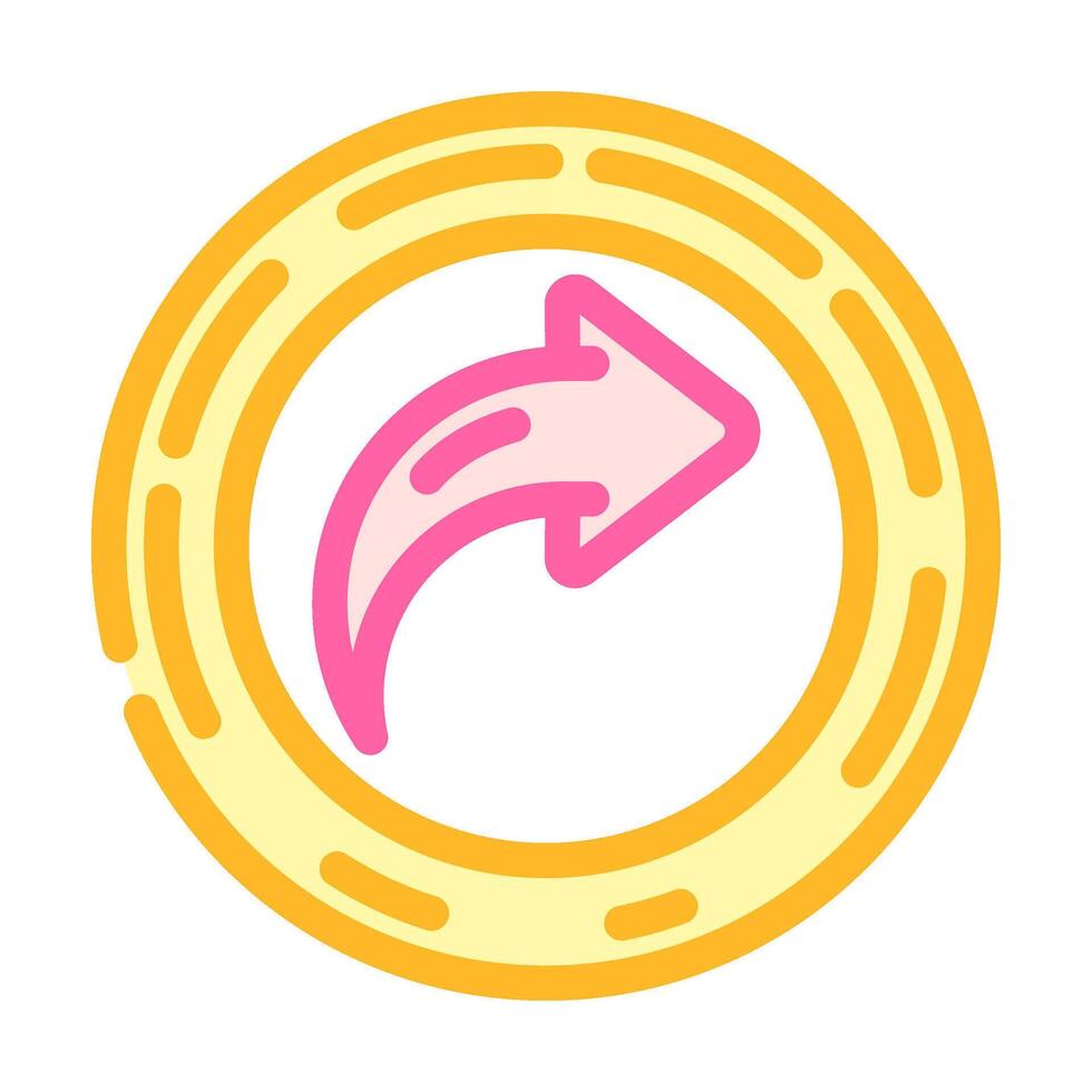 share link button affiliate program color icon illustration vector