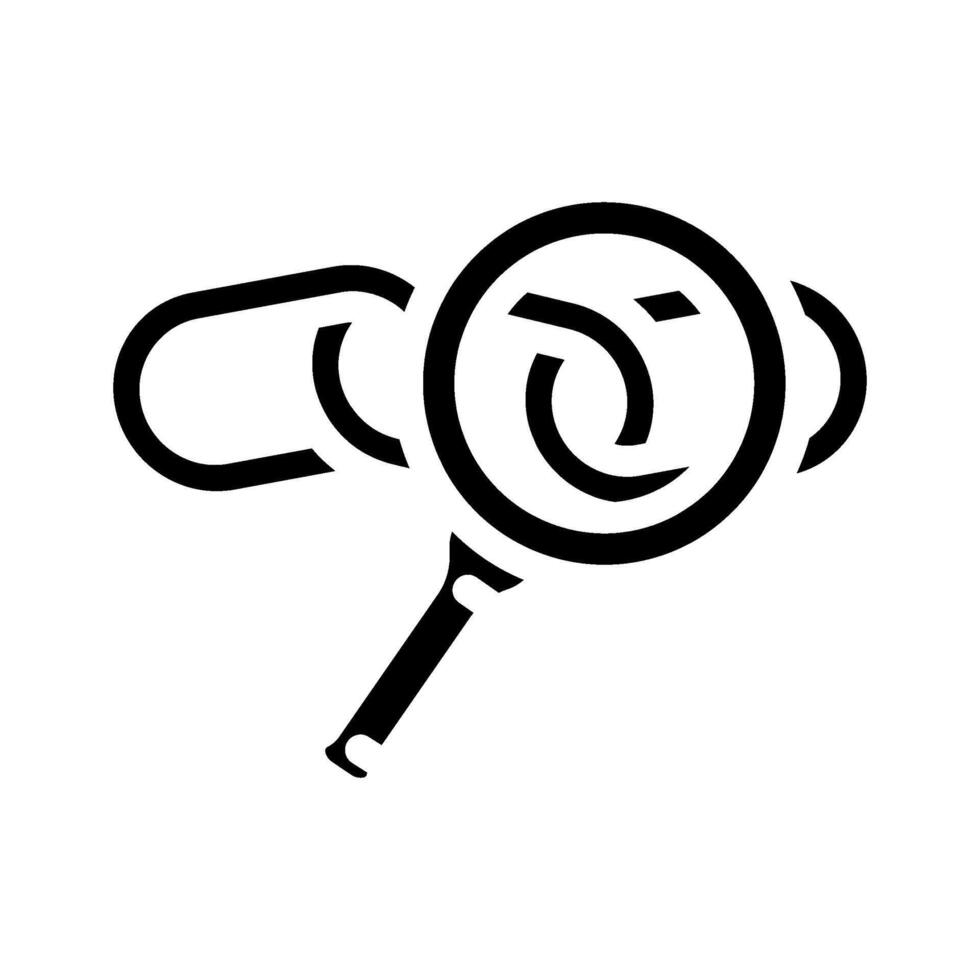 tracking affiliate program glyph icon illustration vector