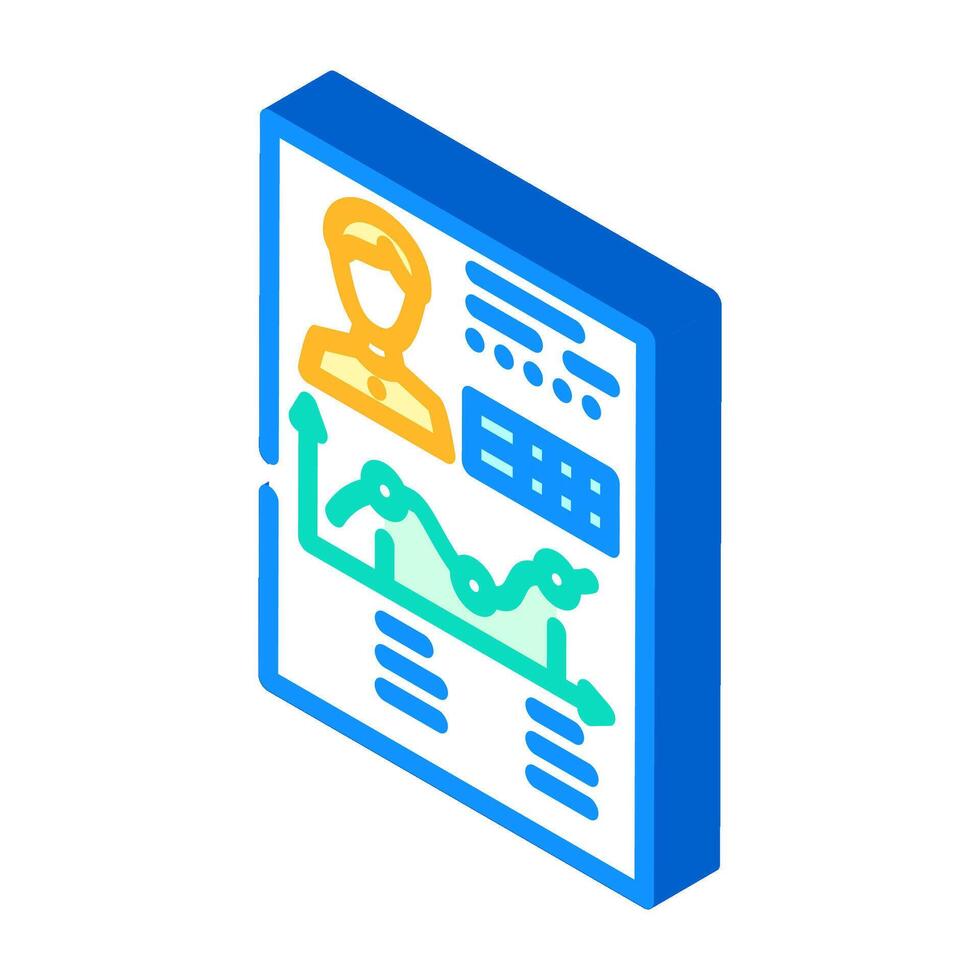 referral statistics isometric icon illustration vector