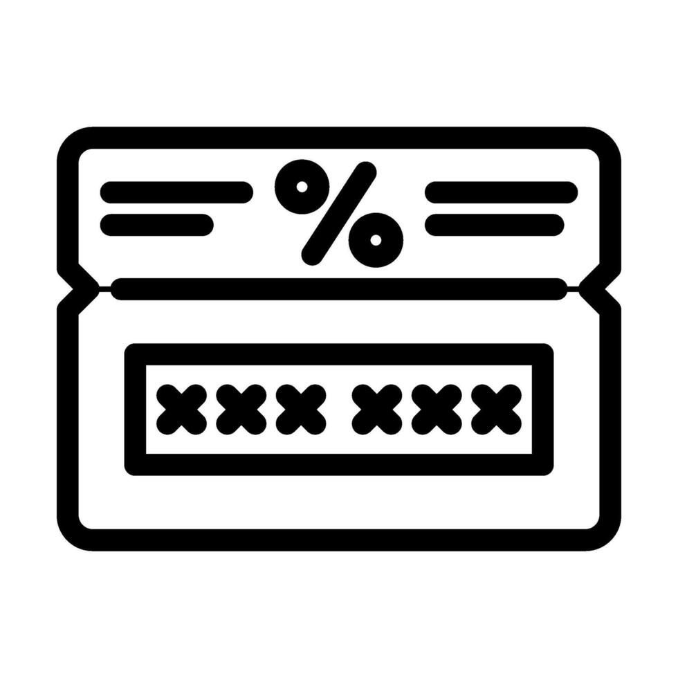 promo code affiliate program line icon illustration vector